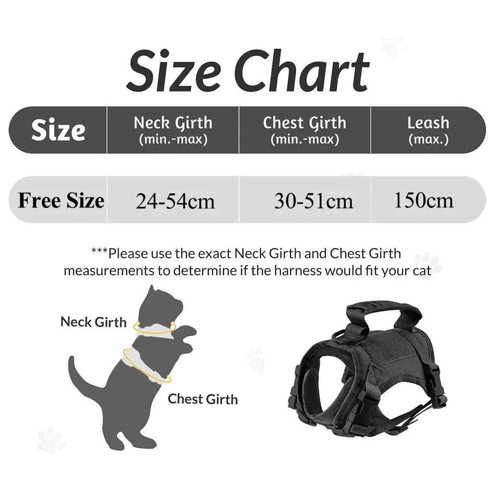 Tactical Cat Harness - Happy Tails - paws & love