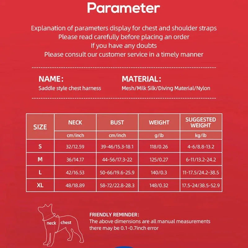 Dogs Harness Saddle - Happy Tails - paws & love