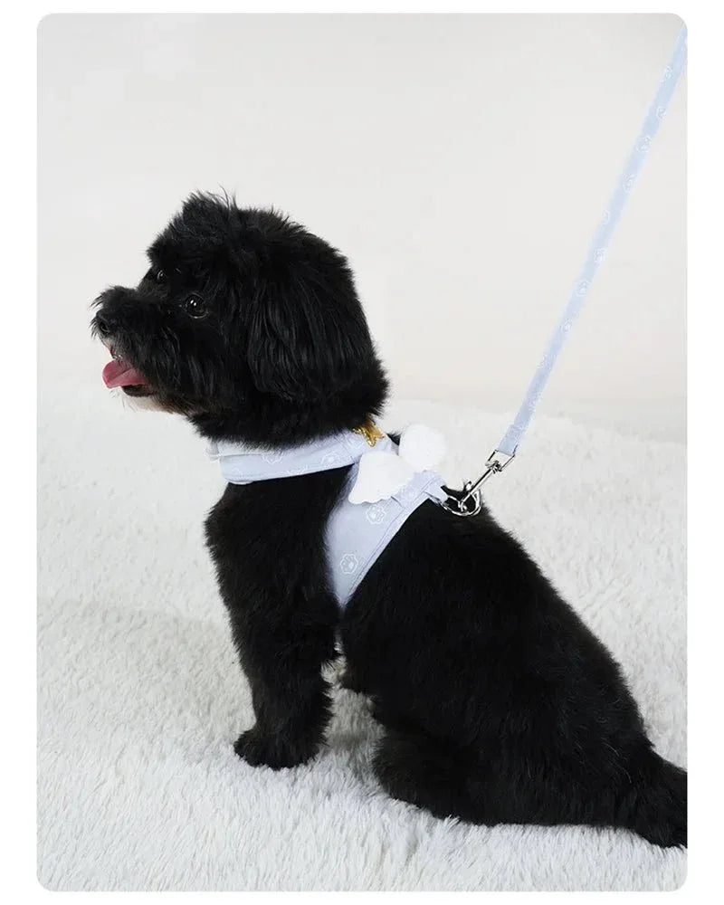 Cat Dog Harness Necklace for Stylish Pet Walks - Happy Tails - paws & love