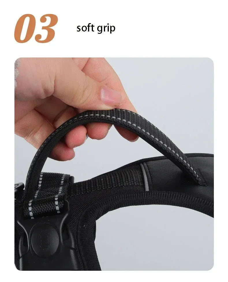 Dog Harness Reflective No-Choke - Happy Tails - paws & love