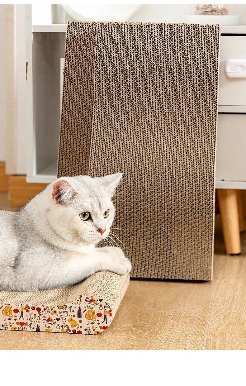 Interactive Corrugated Cat Scratcher - Happy Tails - paws & love