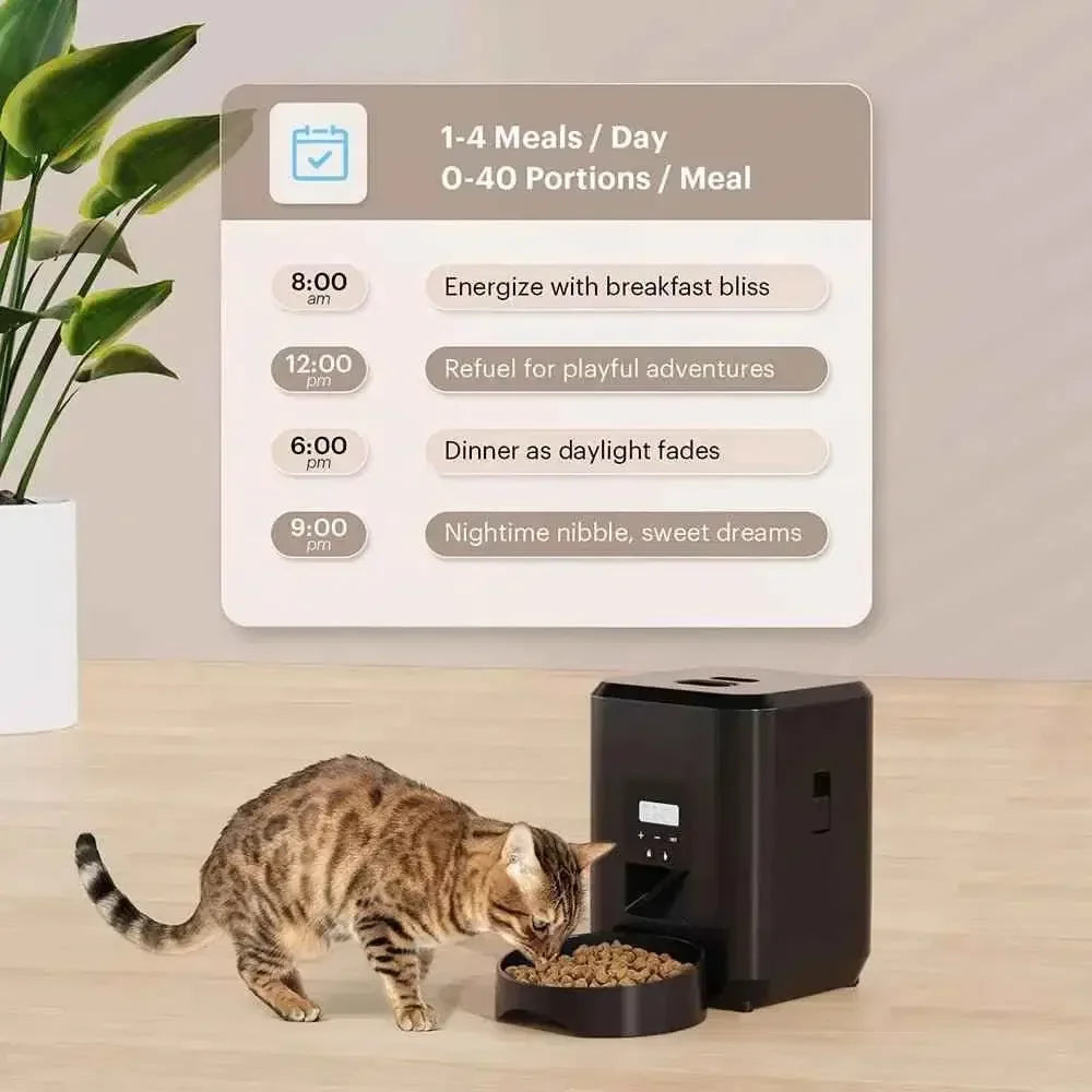Smart Pet Feeder with Portion Control and Automatic Timer - Happy Tails
