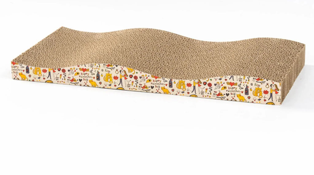 Interactive Corrugated Cat Scratcher - Happy Tails - paws & love
