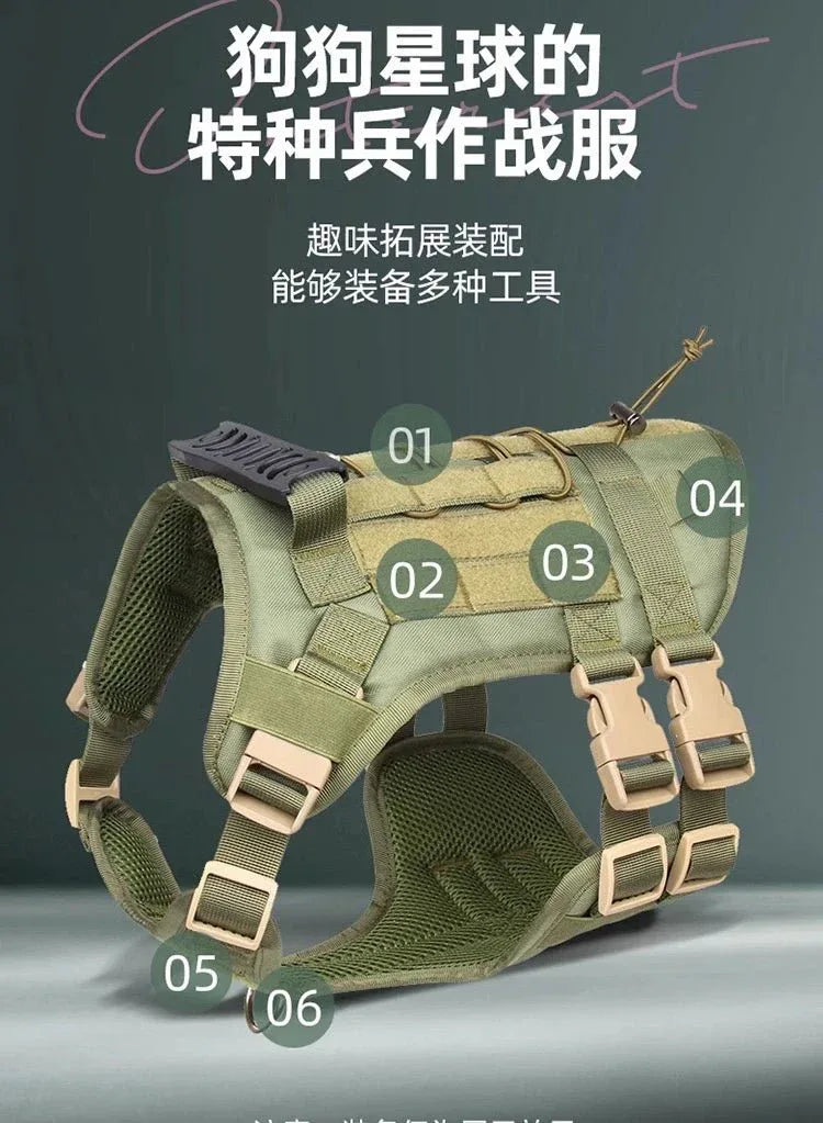 No-Pull Service Dog Vest - Happy Tails - paws & love