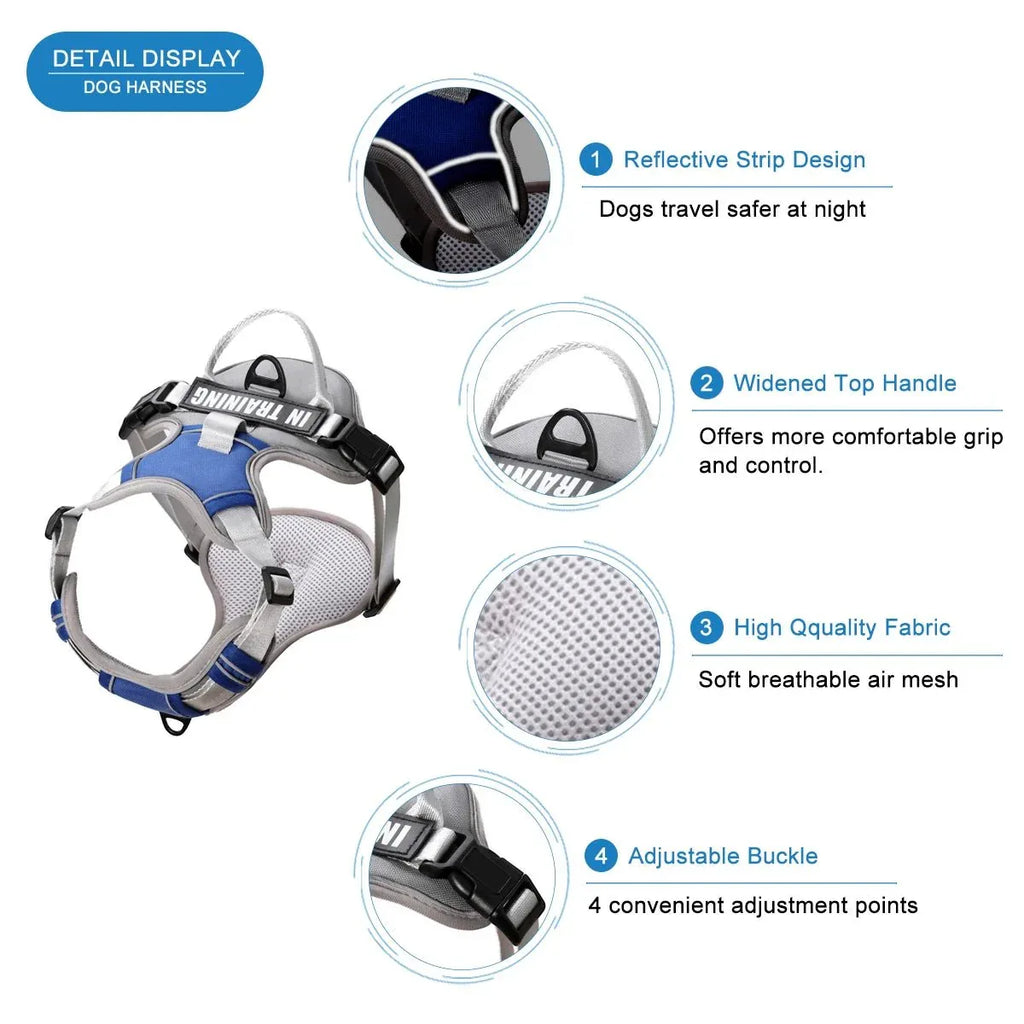 Dog Harness No Pull - Happy Tails - paws & love