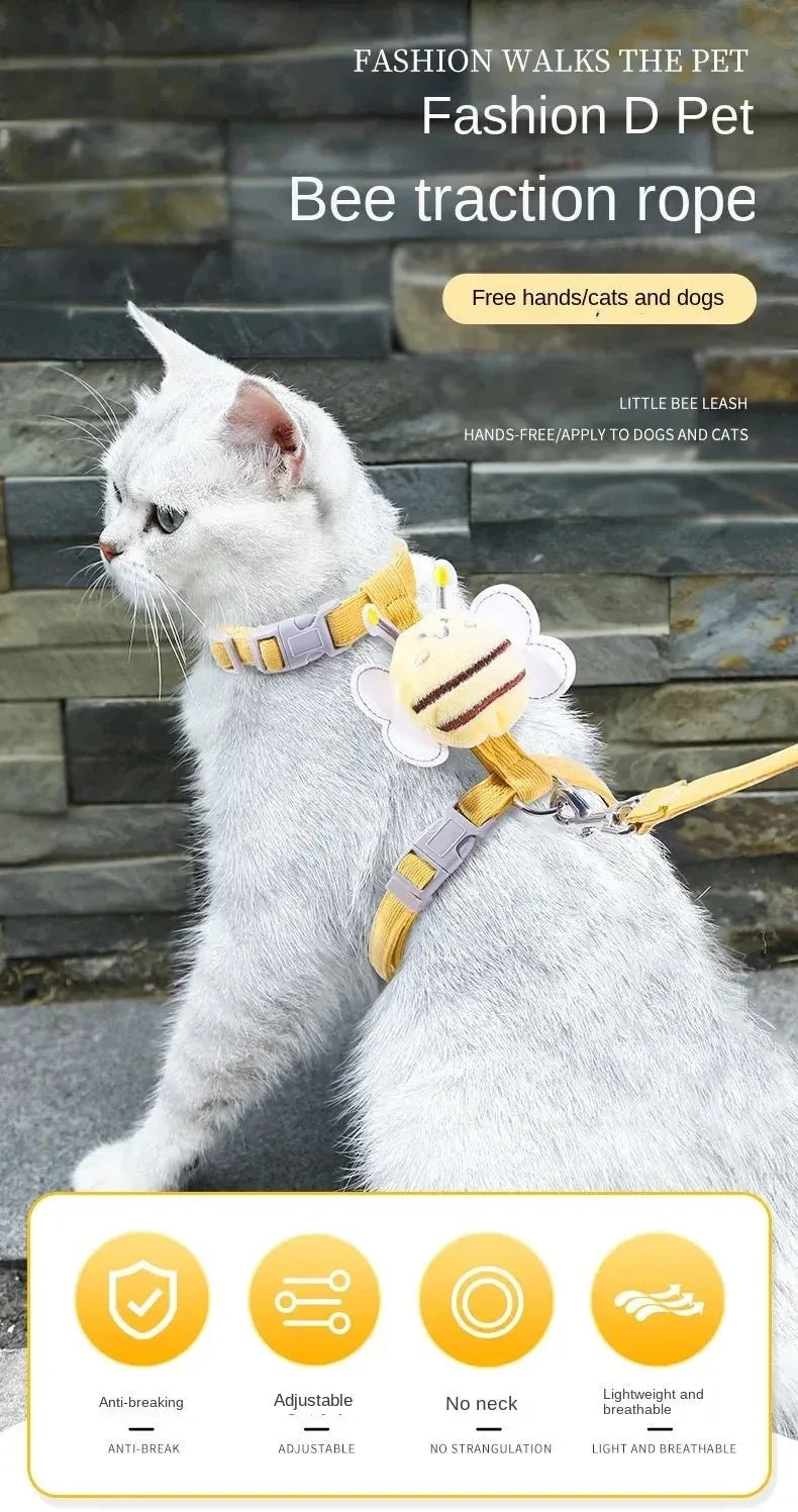 Cat Harness Leash Collar - Happy Tails - paws & love