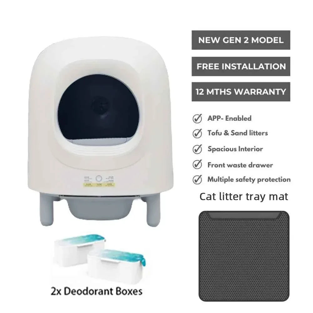 Smart Self-Cleaning Cat Litter Box - Happy Tails
