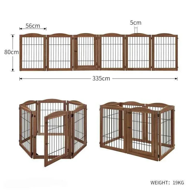 Wooden Dog Fence - Happy Tails - paws & love