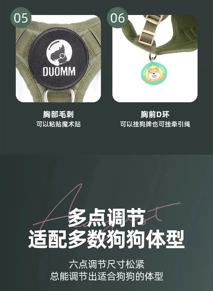 No-Pull Service Dog Vest - Happy Tails