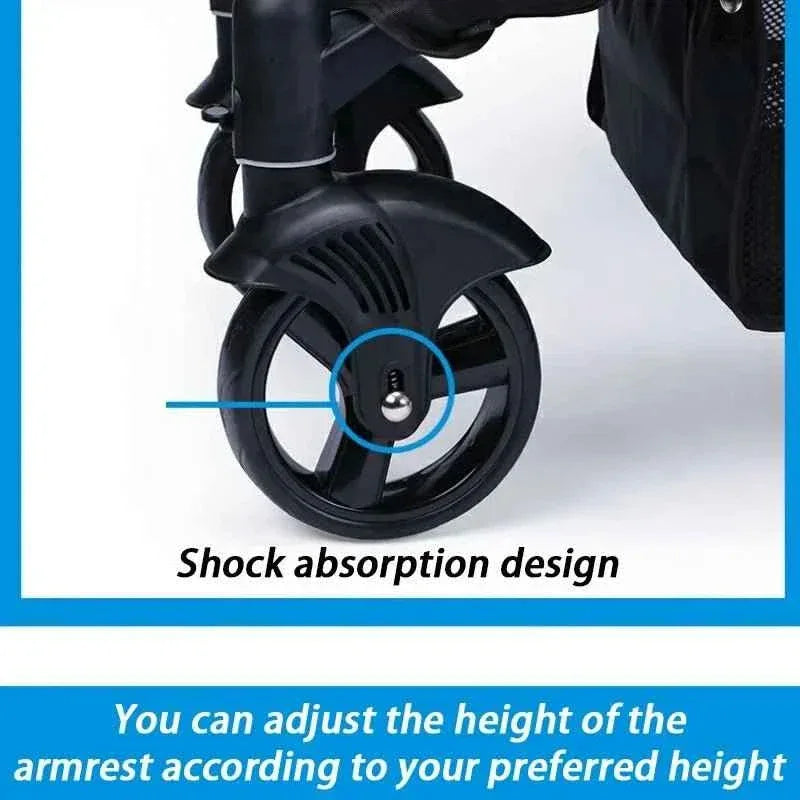 Foldable Dog Stroller - Happy Tails
