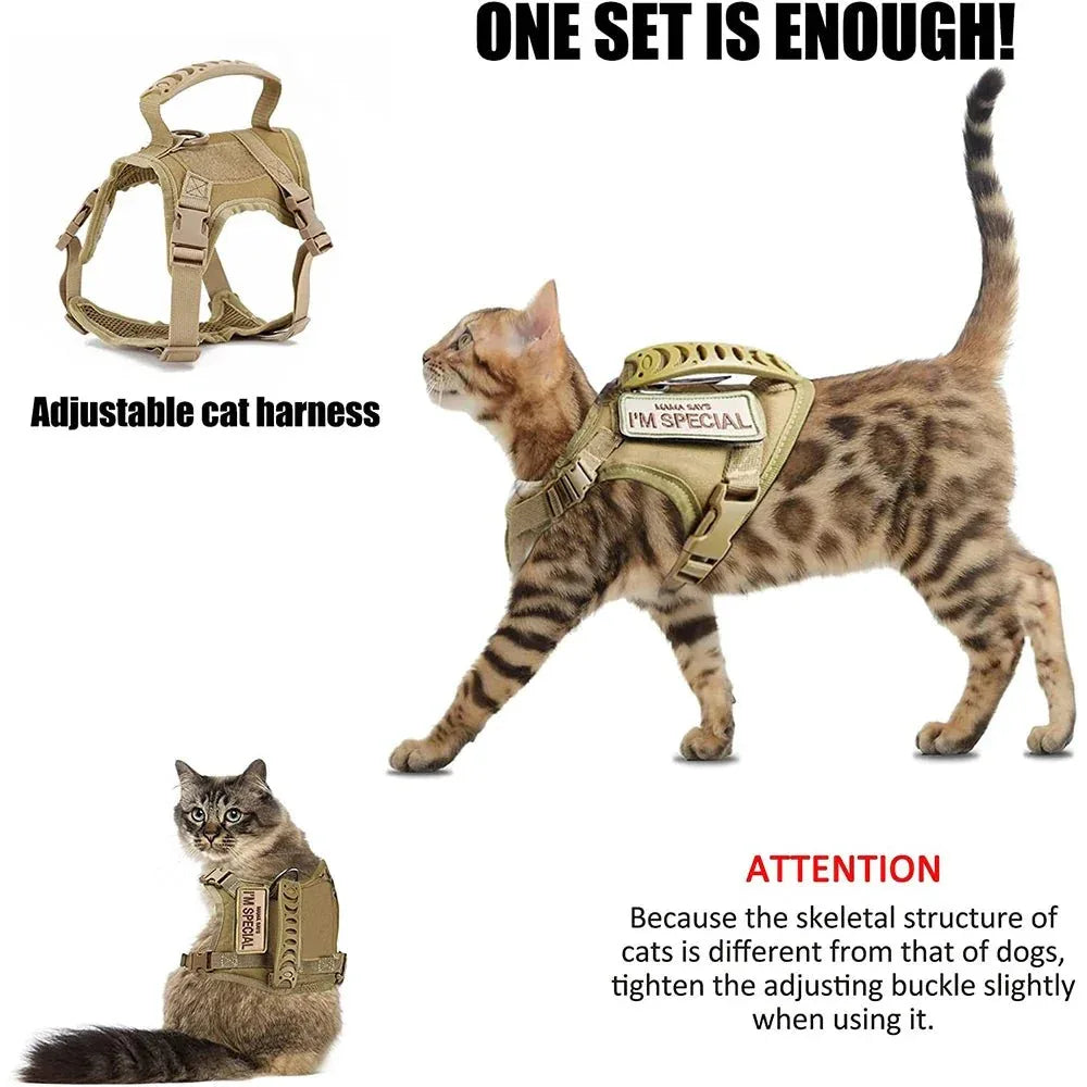 Tactical Cat Harness - Happy Tails - paws & love