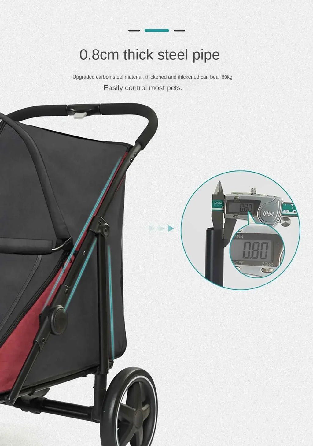 Pet Stroller for Dogs and Cats - Happy Tails