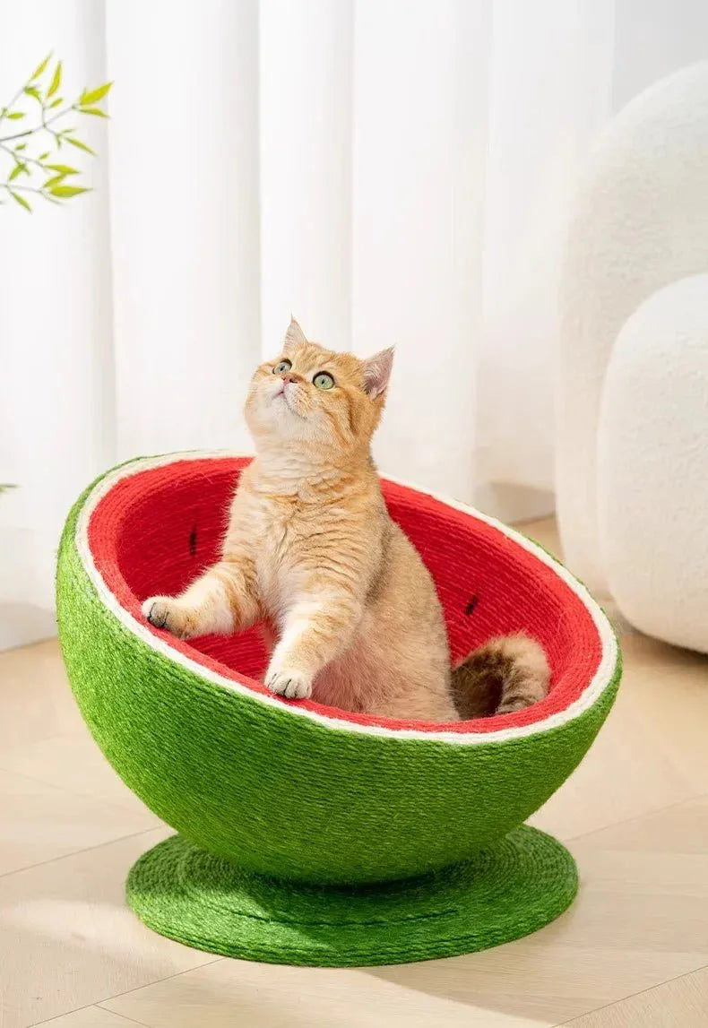 Cat Haven Round Scratching Surface - Happy Tails - paws & love