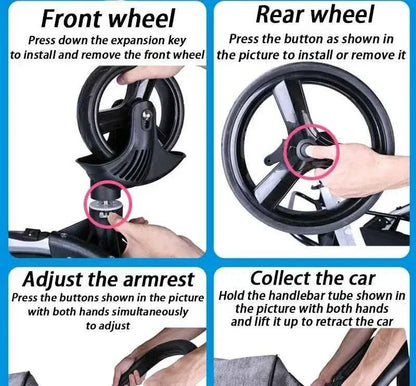 Foldable Dog Stroller - Happy Tails